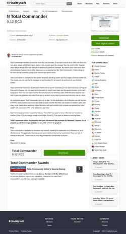 Screenshot total-commander.findmysoft.com