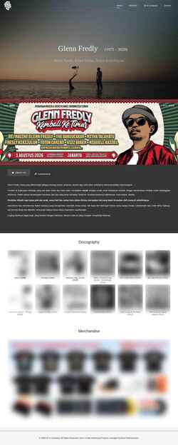 Screenshot glennfredly.com
