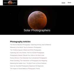 Screenshot solarphotographers.com