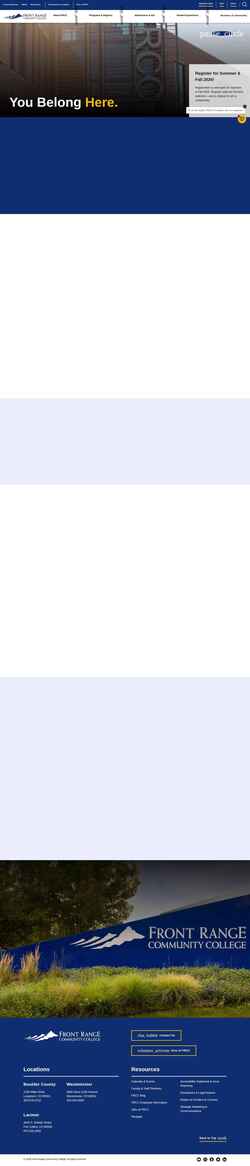 Ekran görüntüsü frontrange.edu