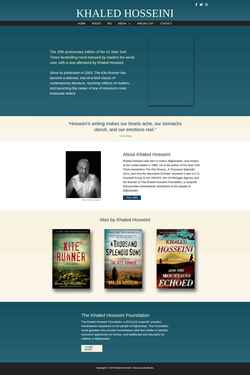 Snímka obrazovky khaledhosseini.com