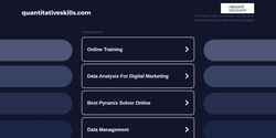 Captură de ecran quantitativeskills.com