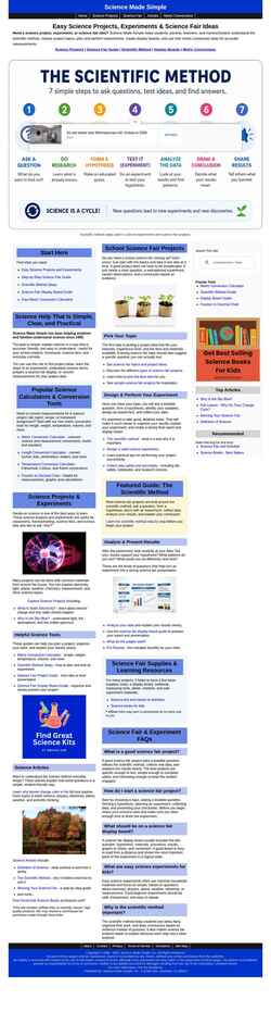 Snimka zaslona sciencemadesimple.com