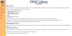 Στιγμιότυπο οθόνης fpdf.org