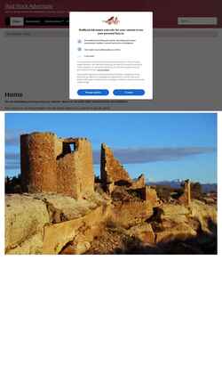 Captura de pantalla redrockadventure.com