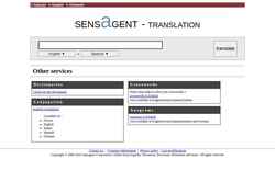 Screenshot translation.sensagent.com