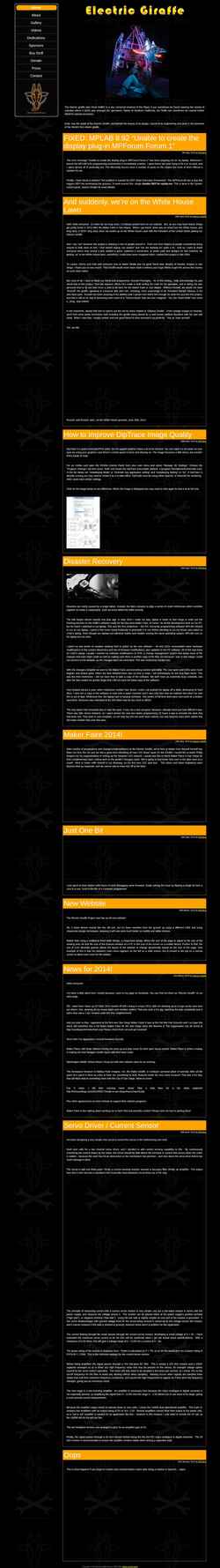 Screenshot electricgiraffe.com
