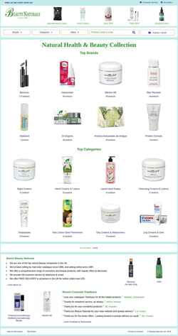 Skærmbillede beautynaturals.com