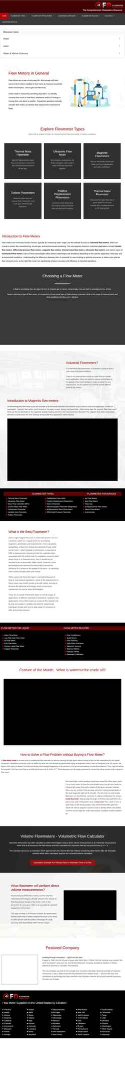Screenshot flowmeterdirectory.com
