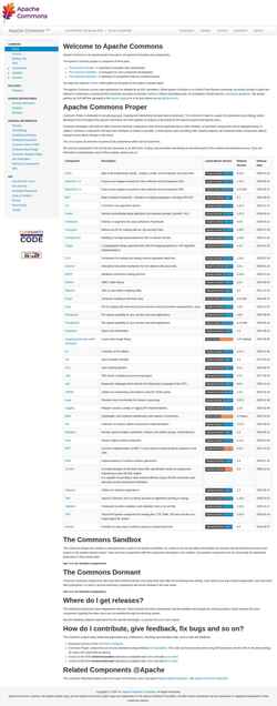 截屏 commons.apache.org