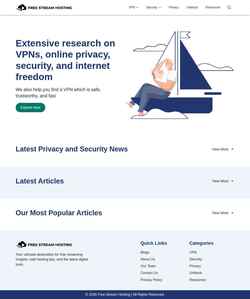 Στιγμιότυπο οθόνης freestreamhosting.org