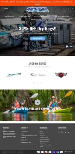 Screenshot activewatersports.com.au