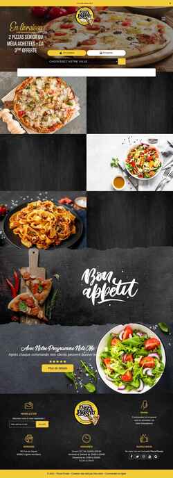 Captura de pantalla pizzapresto.fr