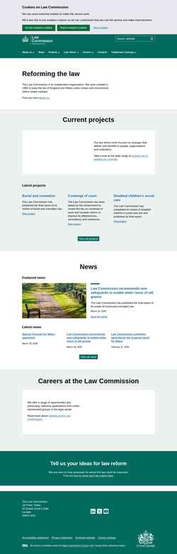 Screenshot lawcom.gov.uk