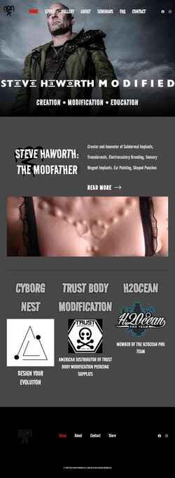 Screenshot stevehaworth.com