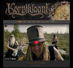 Captura de pantalla korpiklaani.com