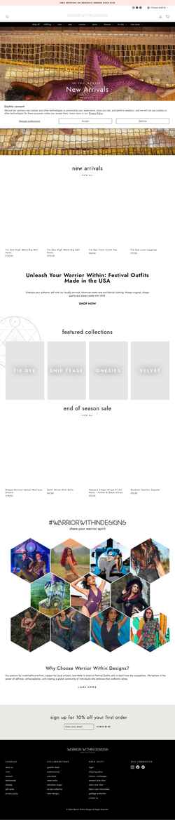 Screenshot warriorwithindesigns.com