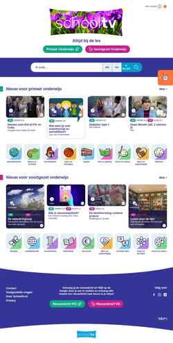 Captura de tela schooltv.nl