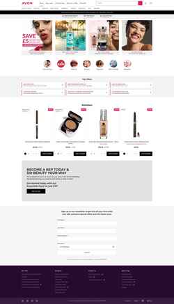 Екранна снимка avon.uk.com