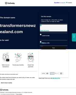 Screenshot transformersnewzealand.com