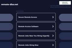 Posnetek zaslona remote-dba.net