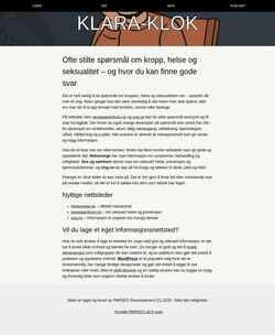 Captura de pantalla klara-klok.no