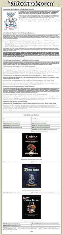 Captura de pantalla tattoofinder.com