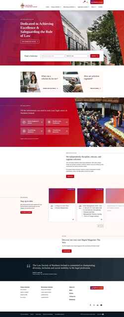 Captura de pantalla lawsoc-ni.org