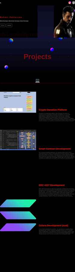 Screenshot robpatterson.net