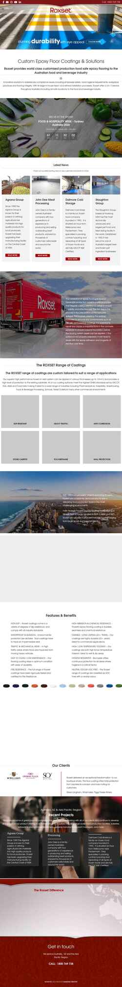 Снимак екрана roxset.com.au