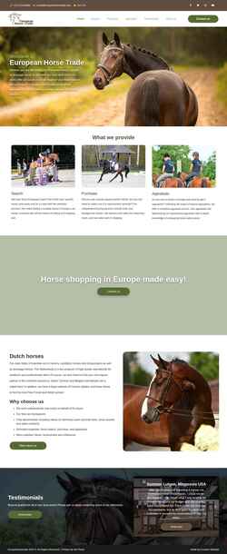 Captura de pantalla europeanhorsetrade.com
