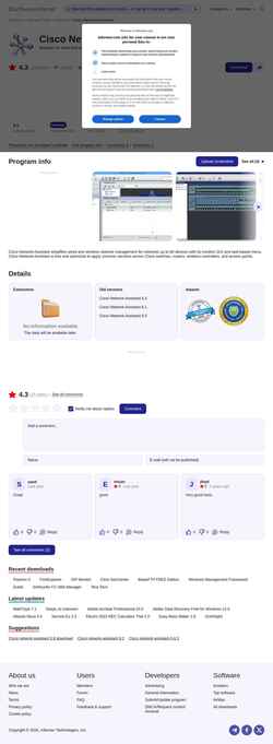 Скриншот cisco-network-assistant.software.informer.com