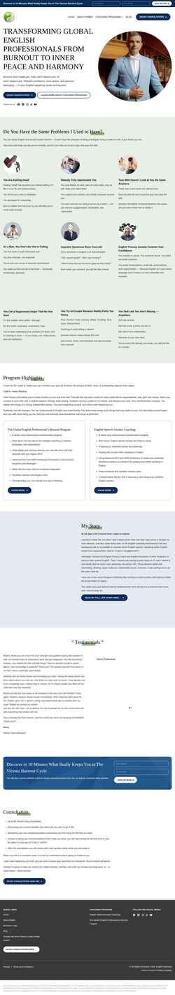 Captura de tela englishharmony.com
