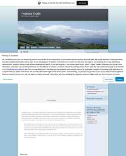 Captura de pantalla projectorguide.wordpress.com
