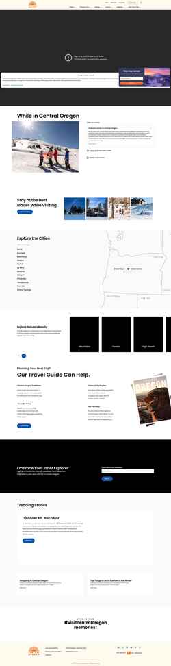 Schermafbeelding visitcentraloregon.com