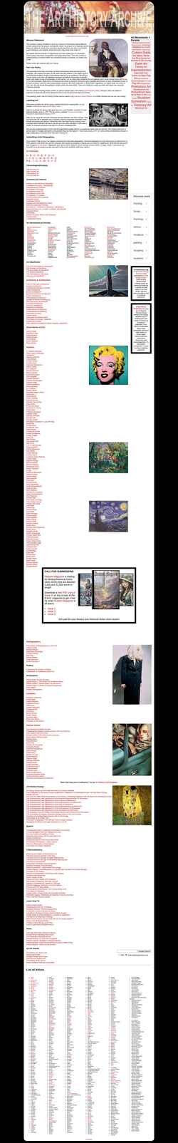 Screenshot arthistoryarchive.com
