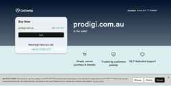 Screenshot prodigi.com.au