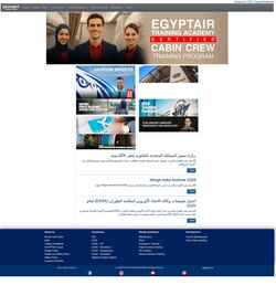 Captura de pantalla training.egyptair.com