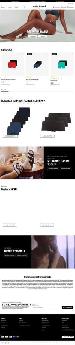 Снимак екрана brunobanani.com