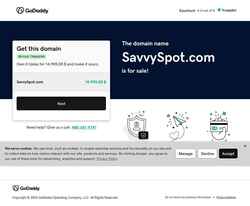 Снимак екрана savvyspot.com