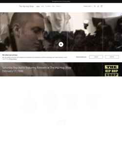 Captura de pantalla thehiphopshop.com
