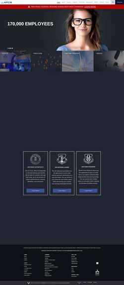 Screenshot afciviliancareers.com