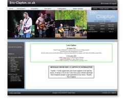 Screenshot eric-clapton.co.uk