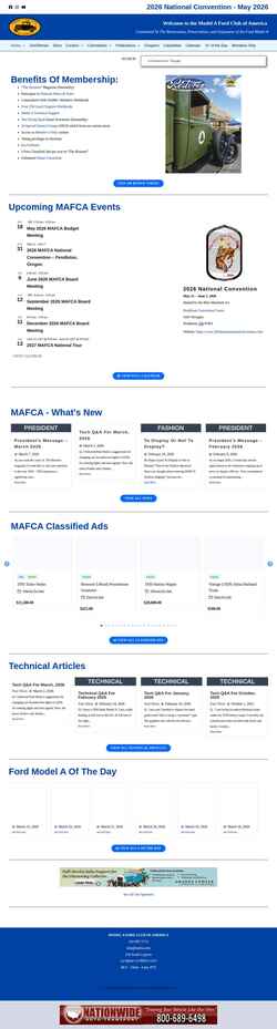 Снимак екрана mafca.com