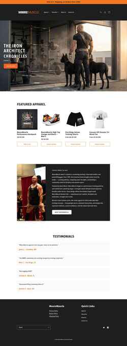 Snimka zaslona mooremuscle.com