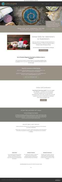 Снимак екрана cotedazurspa.com
