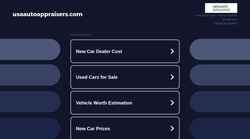 Snímek obrazovky usaautoappraisers.com