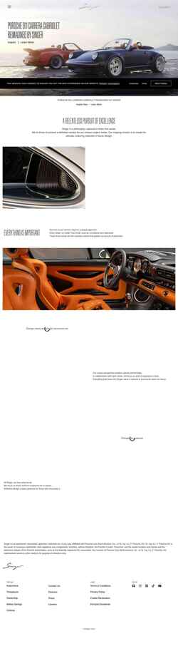 Screenshot singervehicledesign.com