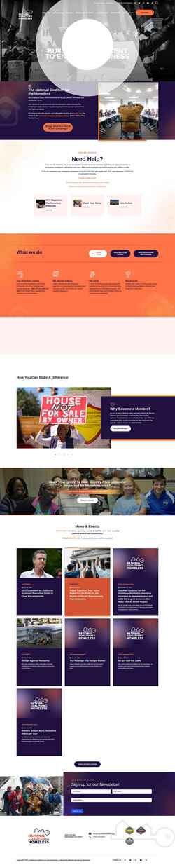 Screenshot nationalhomeless.org
