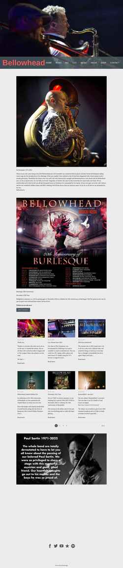 Screenshot bellowhead.co.uk